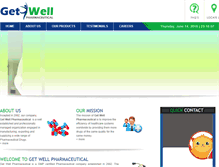 Tablet Screenshot of getwellpharmaceutical.com